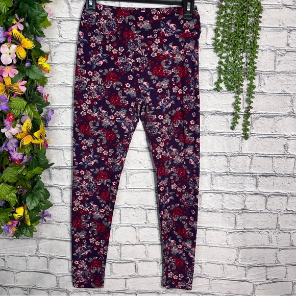 🌼3/$30🌼Lularoe Floral Printed One Size Leggings - Picture 5 of 14